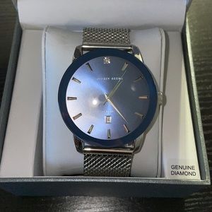 Geoffrey Beene Men’s Watch Genuine Diamond Collection